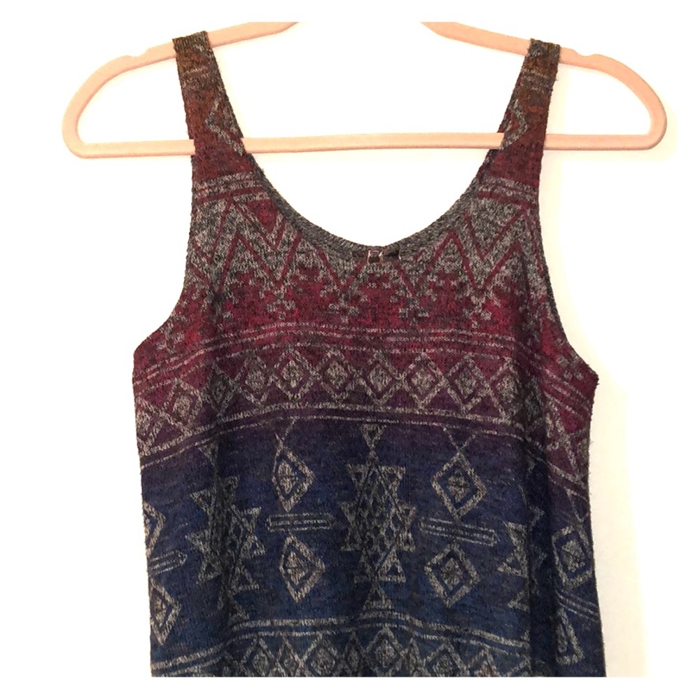 Tribal print crop top.